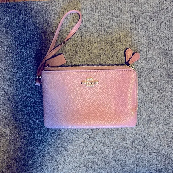 Pink Coach wristlet - Picture 1 of 6